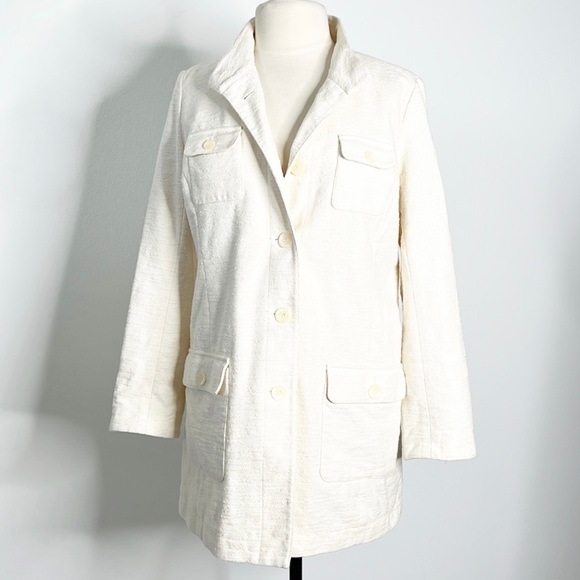 J Jill Cotton Blend Jacket - Picture 10 of 14